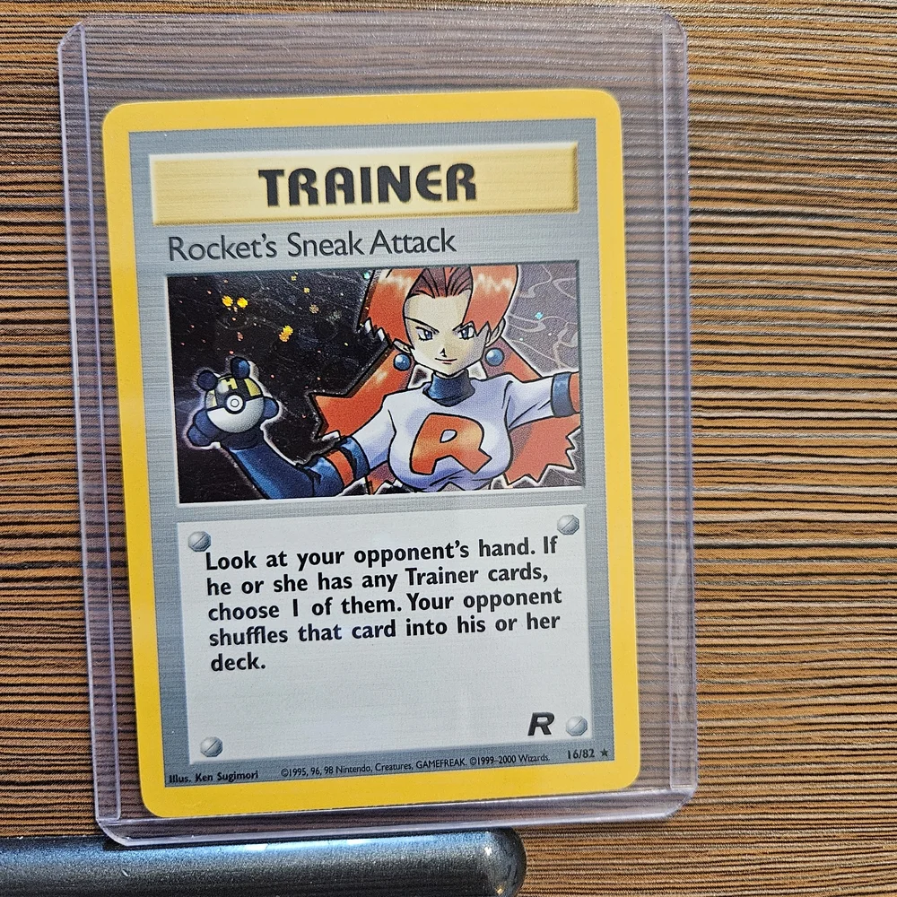 Pokemon Holographic Trainer Card - Rocket's Sneak Attack